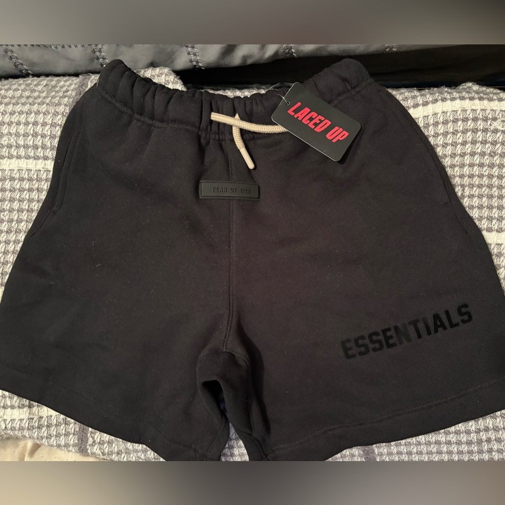 Fear of God Essentials Black Kids Shorts